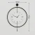 Wallity Zidni sat Mclock-00112, 58x80x7 cm, Crni