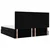 Krevet s od storage s uzglavljem Crna 200 x 200 cm Lažna koža