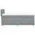 Vidaxl Box spring postelja z vzmetnico svetlo siv 100x200 cm blago