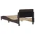 Vidaxl Posteljni okvir Dover temno rjav 90x190 cm blago