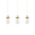 Luster na sajli WOODNEST 3xE27/15W/230V borovina/krem