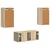 Set TV komoda Zidne 2 pcs Sonoma hrast Konstruirano drvo