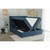 Temno modra boxspring postelja s prostorom za shranjevanje 160x200 cm – Ropez