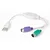 UAPS12 Gembird USB USB to 2 ports PS/2 adapter 30cm kabl, White