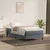 Vidaxl Box Spring postelja brez vzmetnico Temno siva 100x220 cm Žamet