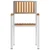 Vrtna stolica 2 pcs Smeđa 56 x 54,5 x 87 cm Čvrsto teak drvo