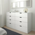 NORDLI Komoda s 8 fioka, bela, 160x99 cm
