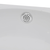 vidaXL Keramički umivaonik sa slavinom i otvorom protiv prelijevanja bijeli