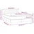 Vidaxl Box spring postelja z vzmetnico LED temno rjava 140x200cm blago
