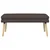 Vidaxl Dvojna klop Temno rjava 110 x 40 x 47 cm Blago