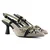 Mona shoes Ženske sandale na štiklu, Krem-crne
