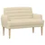 Ljubavni kauč s gumbima Krem 116 x 67 x 80 cm Tkanina