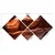 Wallity Slika 4MDF3286677, 60x115 cm, 4 dela