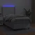 Vidaxl Box spring postelja z vzmetnico LED bel 100x200 cm umetno usnje