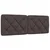 Vidaxl Postelja z vzmetnico temno rjav 140x190 cm blago