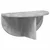 Polica na zidu Zidne 2 pcs Betonski sivi 38 x 19 x 19 cm