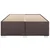 Vidaxl Posteljni okvir brez vzmetnice temno rjav 140x190 cm blago