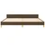 Vidaxl Posteljni okvir brez vzmetnice temno rjav 200x200 cm blago