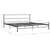 Okvir za krevet sivi metalni 200 x 200 cm