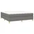 vidaXL Box spring postelja z vzmetnico temno siva 160x200 cm blago
