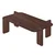 Hanah Home klub sto Renard, 147 cm, orah Milano