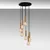 Opviq Tempo 6032 Visilica, E27, 7x40W, IP20, Crna
