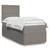 Vidaxl Box spring postelja z vzmetnico taupe 100x200 cm blago