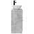 Kupaonski umivaonik s sudoperom Betonska siva 54 x 35 x 83 cm
