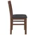 vidaXL Jedilni stoli z blazinami 2 kosa Brown Solid Wood Rubber