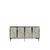 Hanah Home komoda Pega 150, 125 cm, bela / travertin / srebrna