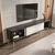 Hanah Home TV Komoda Riso, 180x54x35 cm, Crna