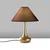 Opviq Stona lampa Luna-15258, 50x50x63 cm, IP20, Braon-zlatne boje
