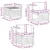 Set vanjskih sofa 8 pcs Bijela i antracit 59 x 59 x 37 cm