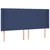 Vidaxl Box spring postelja z vzmetnico LED modra 160x200 cm blago