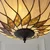 Endon 111872 - Luster na lancu Tiffany HUTCHINSON 3xE27/60W/230V, prečnik 50 cm