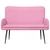 Sofa za dvije osobe Ružičasta 115 x 61 x 87 cm Tkanina