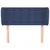 Greatstore Vzglavje z ušesi moder 93x23x78/88 cm blago