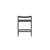 Venture Design Barski stol Polly 45x40x66 cm črne barve
