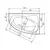 Stela hidro aero kada 154x100cm