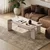 Hanah Home klub sto Renard, 147 cm, travertin