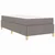 Vidaxl Konstrukcija postelje z vzmetnico Taupe 90 x 190 cm blago