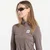 Majice SAYSKY W Pace Half Zip Long Sleeve Taupe M