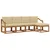 Set vanjskih sofa 5 pcs Prirodna i bež Čvrsto drvo akacije