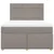 Vidaxl Box spring postelja z vzmetnico taupe 160x200 cm blago