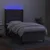 Vidaxl Box spring postelja z vzmetnico LED temno siva 80x200 cm blago