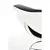 Barska stolica 115x60 cm bela/crna/hrom
