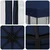 Vidaxl Vrtni gazebo s stranskimi stenami 3 x 3 m Modra