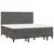 Vidaxl Box spring postelja z vzmetnico temno siva 200x200 cm žamet