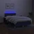 Vidaxl Box spring postelja z vzmetnico LED modra 120x200 cm blago