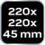 LED lampa + saobraćajni upozor. trougao 2u1 220mm 10W Neo